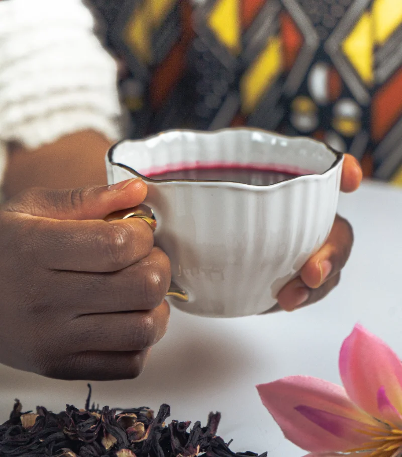 tasse d'hibiscus bissap