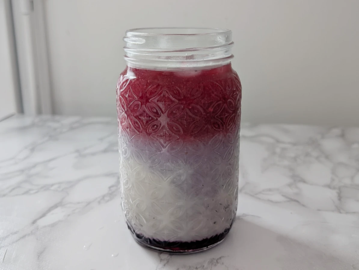 latte glacé hibiscus bissap